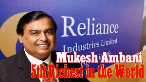Mukesh Ambani Becomes Fifth-Richest In The World