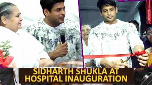 Sidharth Shukla Innagurating The Bramaha Kumari Hospital Foundation