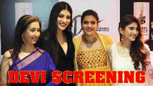 Screening Of The Short Film Devi With Kajol, Shruti Haasan & Others