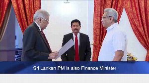 Sri Lankan PM is also Finance Minister
