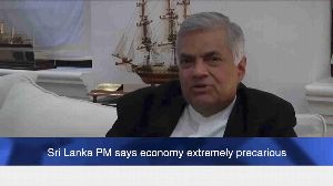 Sri Lanka PM says economy extremely precarious