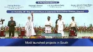 Modi launched projects in South