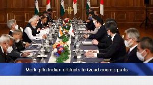 Modi gifts Indian artifacts to Quad counterparts