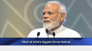 Modi at  India s biggest drone festival