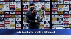 India beat Lanka, create a T20 record