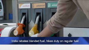 India rebates blended fuel, hikes duty on regular fuel